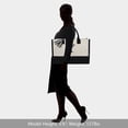 thumbnail image 5 of Bolso de lona con diseño superior bordado con iniciales para mujer, 5 of 5