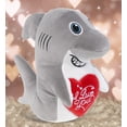 thumbnail image 5 of DolliBu I Love You Plush Super Soft Snug-Mooshies Standing Shark - Cute Stuffed Animal Shark with Red Heart Plush for Valentines, Anniversary, Romantic Date, Boyfriend, or Girlfriend Gift - 10 Inches, 5 of 6