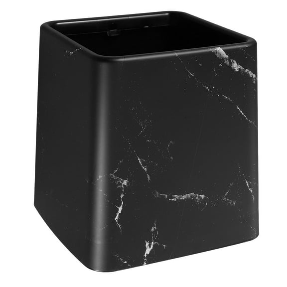 Masteelf  Farmhouse Bathroom Trash Can Bedroom Decorative Office Black