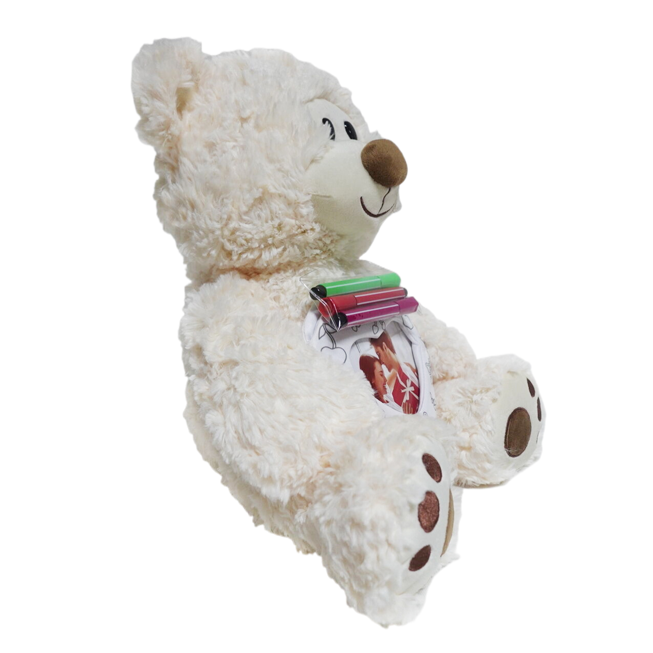 Way to Celebrate Large Plush Bear Cream