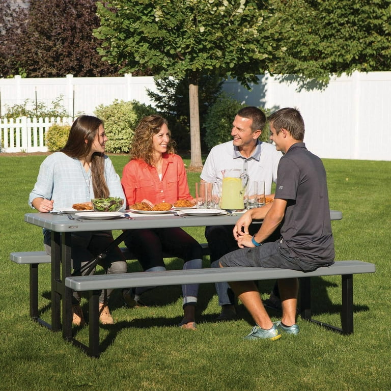 Lifetime Craftsman 6' Folding Rectangle Polyethylene Picnic Table