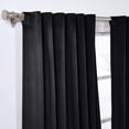 thumbnail image 5 of SUN+BLK 52" x 84" 2-Pack Velvet Total Blackout Curtain Set, Black, 5 of 10