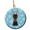 thumbnail image 1 of Snowflake Doberman Ceramic Ornament, 1 of 1