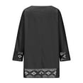 thumbnail image 5 of gakvbuo 3/4 Sleeve Lace Top For Womens Summer Tunic Blouse Shirt Crew Neck Solid Color Casual Top, 5 of 7