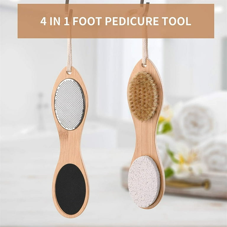 Equate Beauty 4-in-1 Foot Wand, Exfoliating Foot Brush, for Cleansing &  Softening, 1 Count
