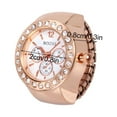 thumbnail image 3 of Estbridge Boutique  Three Eyes Elegant Ring Watch Roumin Unique Dial Quartz Analog Watch Cool Stretch Quartz Ring Watch Rose Gold, 3 of 6
