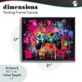 thumbnail image 4 of Stupell Industries Contemporary Vibrant Gamepad Burst Black Floating Frame Canvas Art, 21 x 17, by Creative Studio, 4 of 8