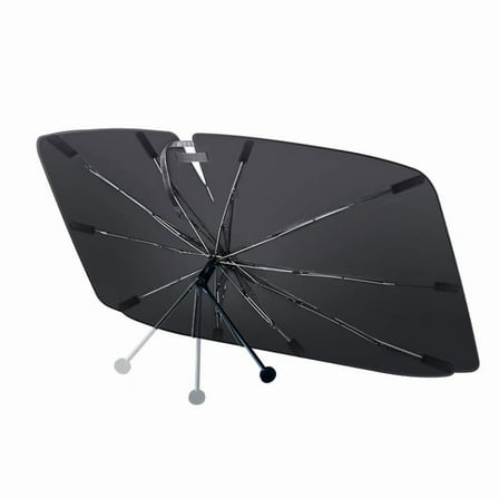 Car Windshield Sunshade Umbrella - Foldable Car Windshield Sun Shade Cover 49"x25.6" Front Window Heat Insulation Protection, for Auto Sedan, SUV Windshield