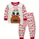 thumbnail image 1 of Pijamas De Estilo Navideño De 2 Piezas Para Niños, Conjunto De Top Y Pantalones De Manga Larga, Ropa De Salón Con Estampado De Duende De Dibujos Animados, Conjunto De Pijama Casual Cómodo, Ropa De Niñ, 1 of 4