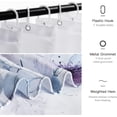 thumbnail image 6 of Watercolor Floral Small Shower Stall Curtain Size 36" x 72", Pastel Wildflower Colorful Flower Narrow Stand up Shower Curtains for Bathroom Decor Polyester Fabric Set, 6 of 6