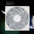 thumbnail image 3 of Case Cooler Fan, 2000RPM CPU Fan Silicone Pad Reverse 9 Blades 140mm  for Computer Black,White, 3 of 7