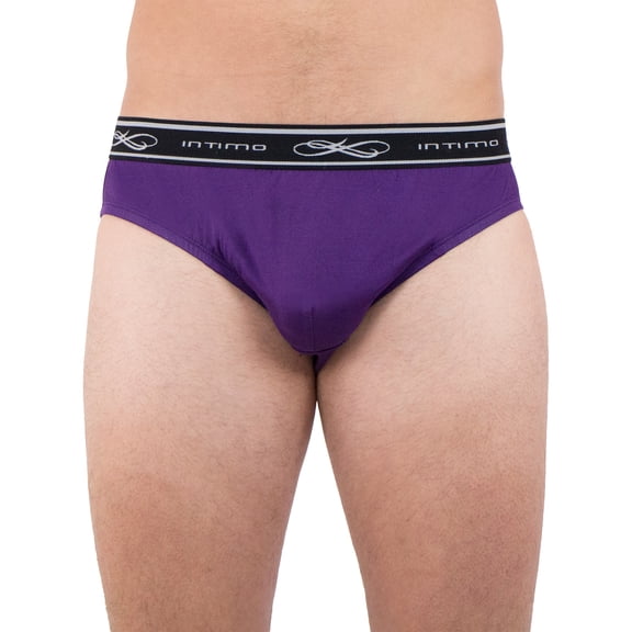 INTIMO Mens Comfy Exposed Waistband Silk Low Rise Brief