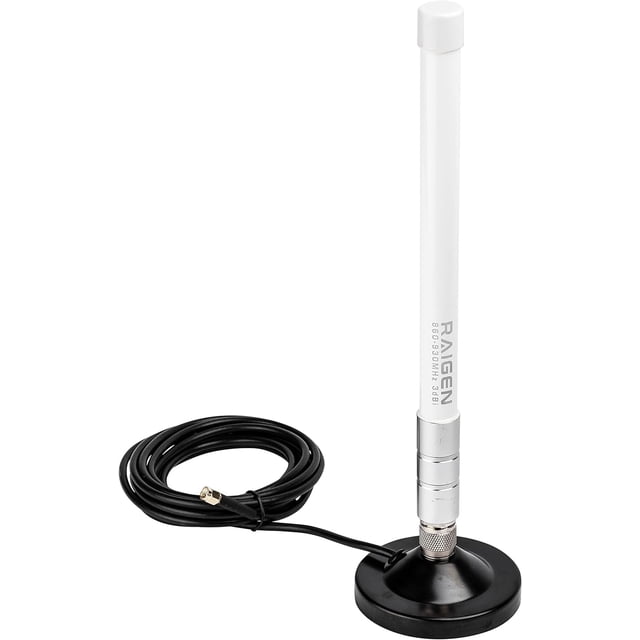 Antena RAIGEN LoRa de fibra de vidrio 915Mhz con base magnética 3dBi