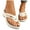 White, variant on Orthopedic Flip Flops for Women 2025 Beach Casual Wide Width Wedge Slides Sandals Comfortable Walking Slip on