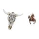 thumbnail image 5 of Arte Colgante De Pared Con Cabeza De Toro Tribal Y Escultura De Centro De Mesa De Caballero Acrílico Para Oficina, Granja, Dormitorio, Decoración Del Hogar, Regalo, 5 of 8