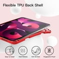 thumbnail image 3 of JETech Case for iPad Air 11-Inch M3/M2 (2025/2024), iPad Air 5/4 (2022/2020 5th/4th Generation 10.9-Inch) with Pencil Holder, Slim Tablet Cover with Soft TPU Back, Auto Wake/Sleep (Red), 3 of 7