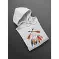 thumbnail image 3 of Crossed Arrows And Feathers Hoodie Women -Image by Shutterstock, Female 4X-Large, 3 of 4