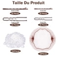 thumbnail image 6 of ZYNERY 300pcs Bobby Pins Hair + 50pcs Hair Nets Bun Set (Brown), 100 Bobby Pins 100 Hair Pins for Women 100 Hair Bands Kit, Hair Pins for Buns 2" 2.36" 2.75" Rose Gold, 50 Invisible Hair Nets, 6 of 7