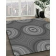 thumbnail image 3 of Ahgly Company Tapis d'Intérieur Lavable à la Machine, Carré, Transitionnel, Gris, Tapis de Zone, 4 Pieds Carré, 3 of 7