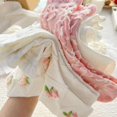thumbnail image 6 of 5 Pair Cute Women's Cottagecore Lace Ruffle Ankle Socks - Cable Knit Cotton Coquette Aesthetic Socks, 6 of 7