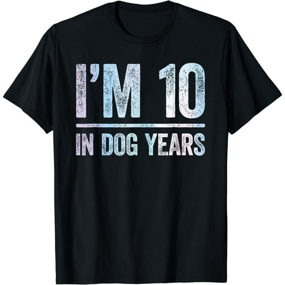 I'm 10 In Dog Years Funny 70th Birthday T-Shirt