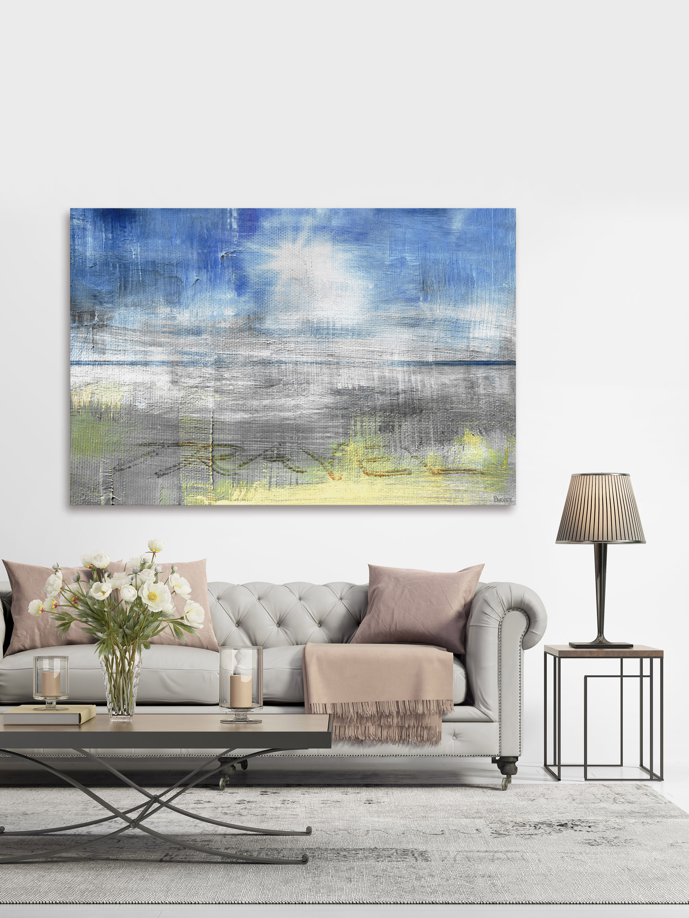 "Travel in the Sand" Painting Print on Wrapped Canvas
