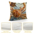 thumbnail image 4 of SHANXI Throw Pillow Covers Beach Theme Coral Design Square Pillowcase for Sofa Bedroom Pillow case 18x18in, 4 of 5