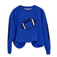 thumbnail image 2 of Taqqpue Women Plus Size Sweatshirt Casual Solid Color Crew Neck Oversized Pullover Tops Fall Winter Loose Fit Long Sleeve Shirts, 2 of 3