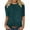 Navy, variant on HAiming Plus Size 3/4 Sleeve Shirts for Women Casual Solid Round Neck Loose Pullover Tunic Blouse 2025 Summer Tops