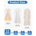 thumbnail image 2 of 12pcs Fundas Ropa Armario, Protectores de Ropa Transparente Anti-Polvo y Transpirable con Cremallera para almacenamiento Vestidos Largos, Trajes, Abrigos, Blusas (Blanco, 60X80, 2 of 5