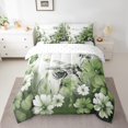 thumbnail image 2 of Bee 7 Piece Comforter Set Full Daisy Flowers Bedding Sets,Reseda Green Ombre Oil Painting Floral Sheet Set with Comforter Graffiti Art Honeybee Butterfly Bohemian Decor, 2 of 4