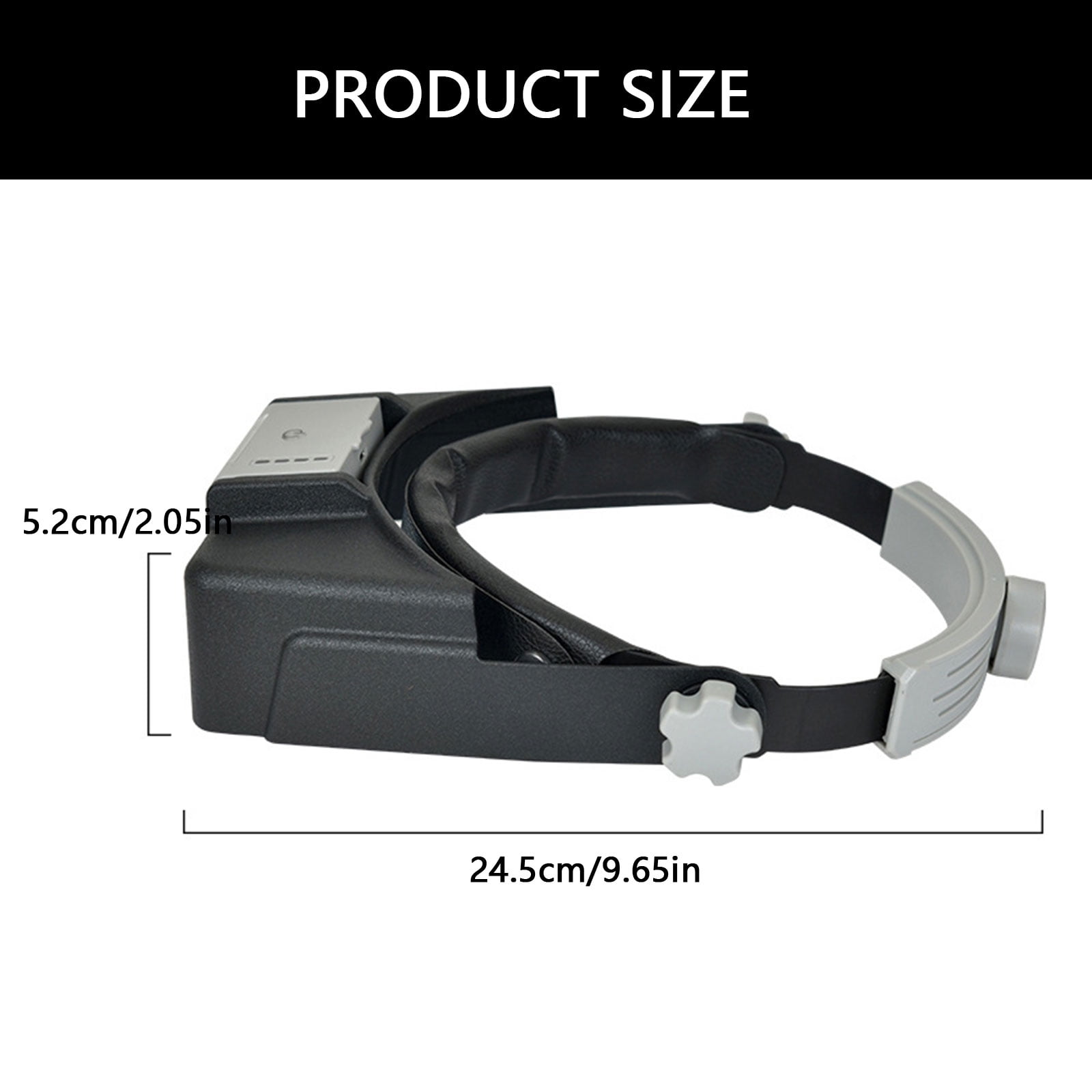 Upgrades Magnification Headsets with 4 Bright LEDs USB Charging for Watchmakers Dentists & Hobbyists Closes Up Tasks