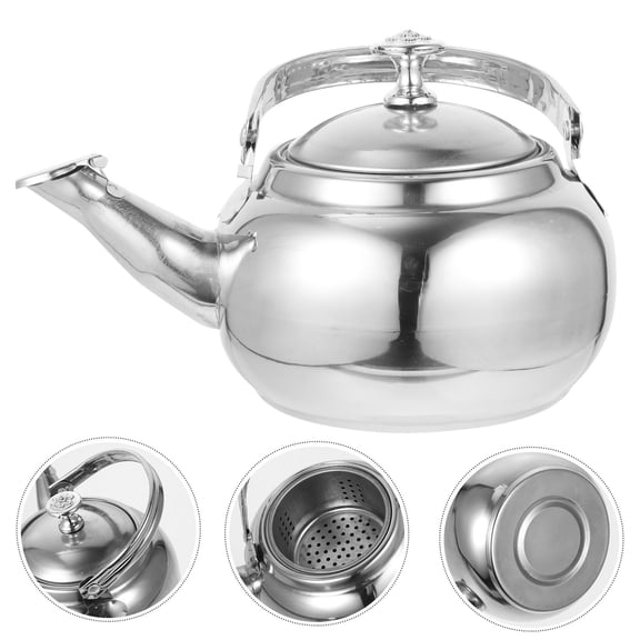 GAXIRE Metal Tea Kettle with Ergonomic Handle for Household Use, Suitable for Cold Water, and Stylish