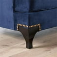 thumbnail image 5 of Furniture of America Allyson Transitional Chenille Sofa in Navy, 5 of 10