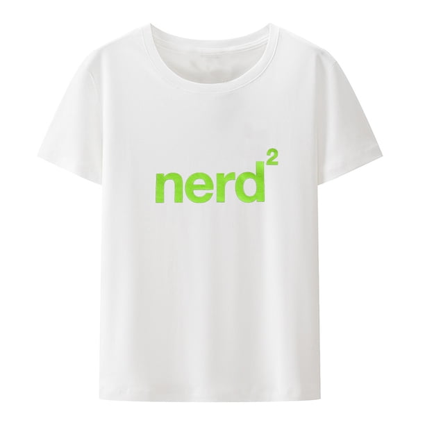 Camisetas Nerd Twice, ropa de humor para hombre, ropa de verano para hombre, camisetas cómodas, camisetas sueltas, novedad, moda urbana.