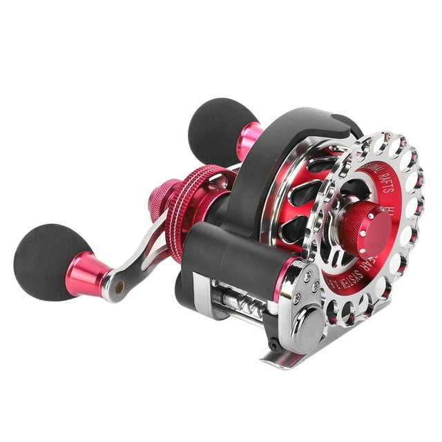 Bobine de Pêche, B65 Moulinets de Pêche Portables Roue de Radeau de Pêche Portable BB Moulinets de Pêche Fonctionnement en Douceur
