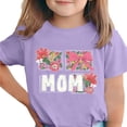 thumbnail image 1 of Zpanxa T-Shirts d'Été pour Filles Imprimé de la Fête de l'Indépendance Col Rond Manches Courtes Haut Polyester Spandex 7-8 Ans, 1 of 6