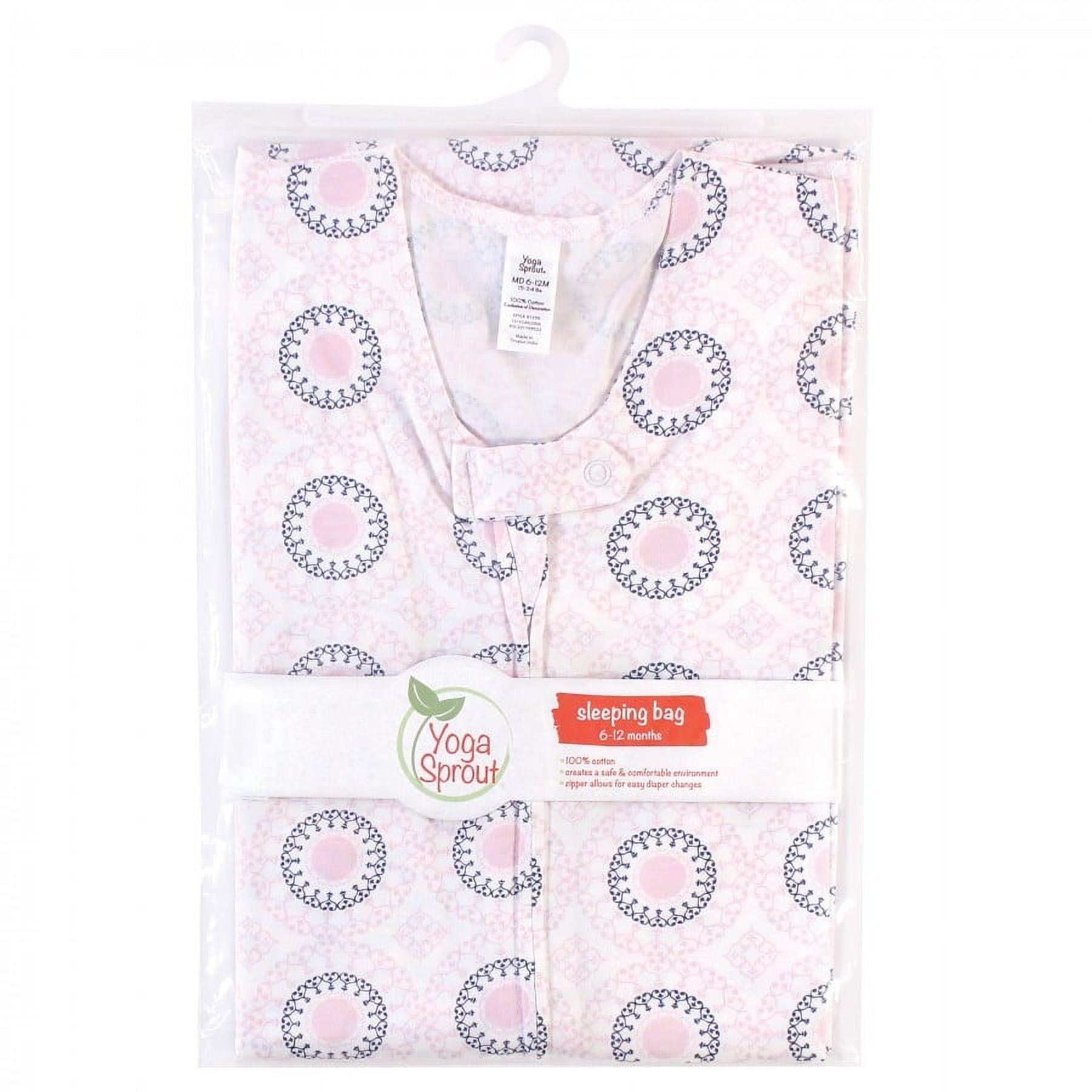 Yoga Sprout Baby Girl Sleeveless Jersey Cotton Sleeping Bag, Sack, Blanket, Ornamental, 18-24 Months