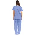 thumbnail image 3 of 11149W Just Love Women's Scrub Sets / Medical Scrubs / Nursing Scrubs - L (Extra Large, Ceil With Navy Trim), 3 of 3