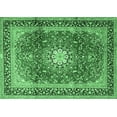 thumbnail image 1 of Ahgly Company Indoor Rectangle Persian Emerald Green Traditional Area Rugs, 7' x 10', 1 of 4