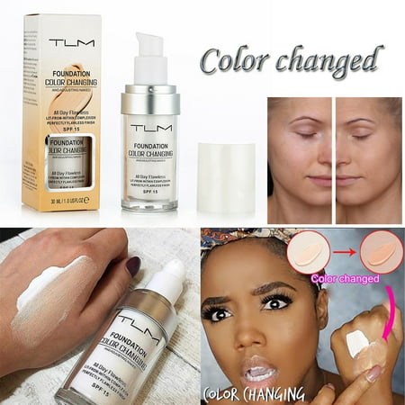 Tuscom Colour Changing Foundation Makeup Base Nude Face Liquid Cover