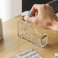 thumbnail image 2 of Tape Dispenser Durable Gift Wrapping Tape Cutter Versatile Acrylic Tape Holder for Home Office School, 2 of 7