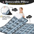 thumbnail image 3 of Pioneer Flower Floral Print Pattern Toddler Nap Mat for Teens Preschool Daycare, Teens Sleeping Mat Bag, Toddler Sleeping Bag with Pillow, 3 of 6