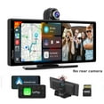 thumbnail image 1 of Carpuride 4K Frontal Dash Cam Wireless Carplay Android Auto Adaptador Inalámbrico 10.26" HD IPS Táctil Audio para Auto Pantalla Estéreo YouTube Videos, Superlink, Control por Voz, 1 of 12