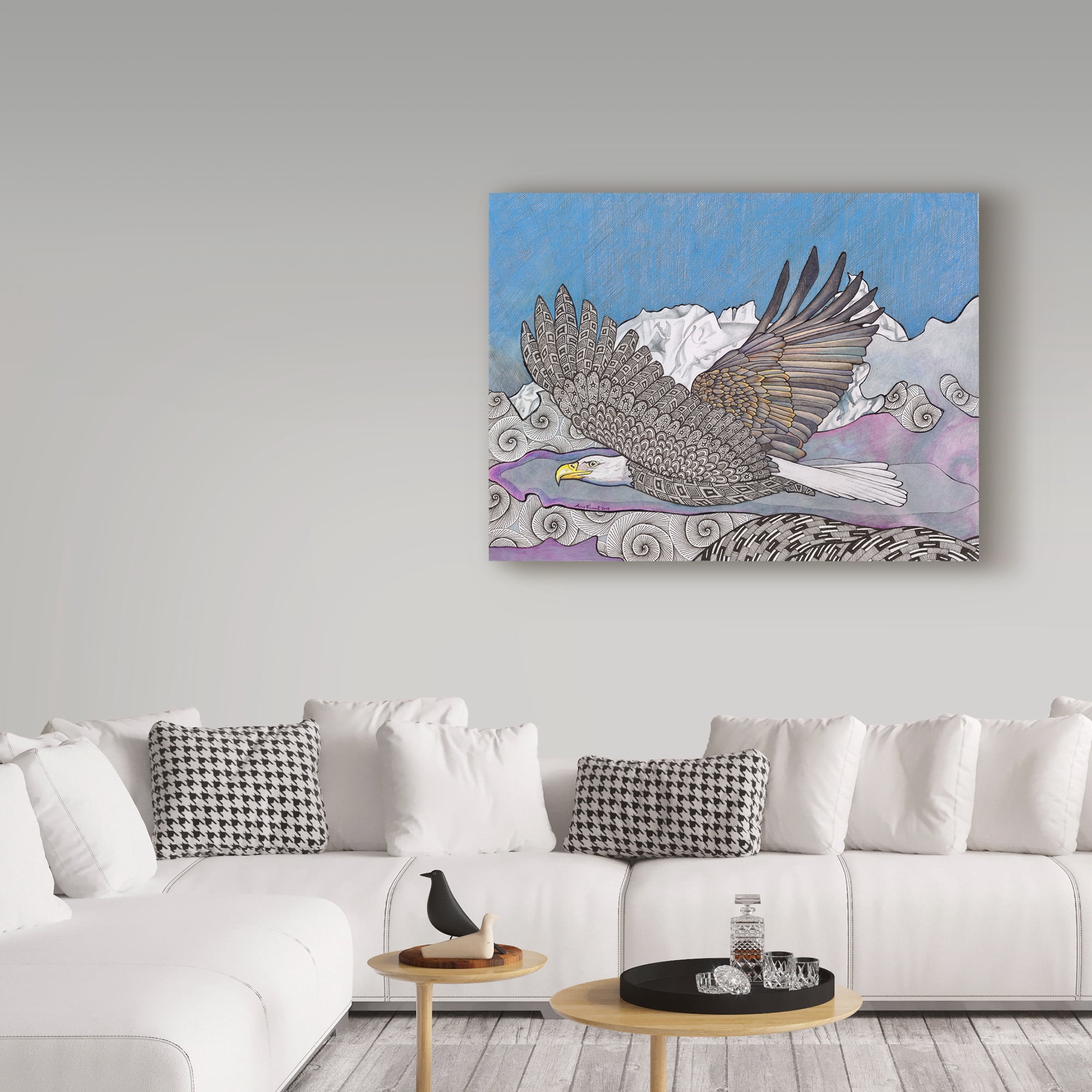 Trademark Fine Art 'Flight Of The Eagle Left' Canvas Art by Amy Frank