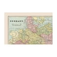 thumbnail image 4 of Historic Map - Germany - Cram 1892 - Vintage Wall Art, 4 of 4