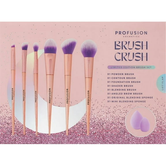 Brush Crush 8 PC Brush & Sponge Set