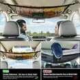 thumbnail image 6 of Car Roof Storage Bag, Large Capacity Mesh Pocket with Upgraded Zipper, Easy Installation, Space-Saving Car Ceiling Net Organizer for Lightweight Items, Ideal for Travel, 6 of 9