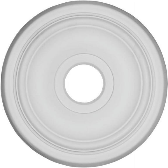 15 1/2" OD x 3 1/2"ID x 1 1/4"P Traditional Ceiling Medallion, Primed