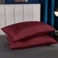 thumbnail image 2 of Move Over Burgundy Red Pillowcases Queen, Zipper Closure Pillow Cover Set of 2, Microfiber Pillow Cases, 2 Pack, 2 of 7